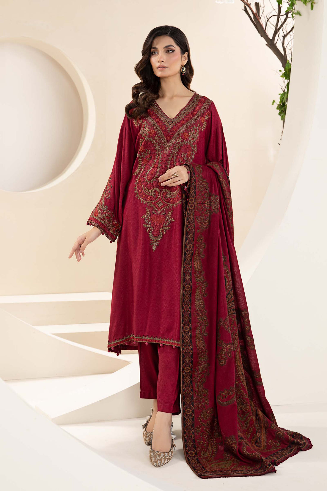Maira B | Ready to Wear | DW-W24-100 - by - Libasekhas UK - Registered Vendor of : Maria B - 100% Original Designer Dresss