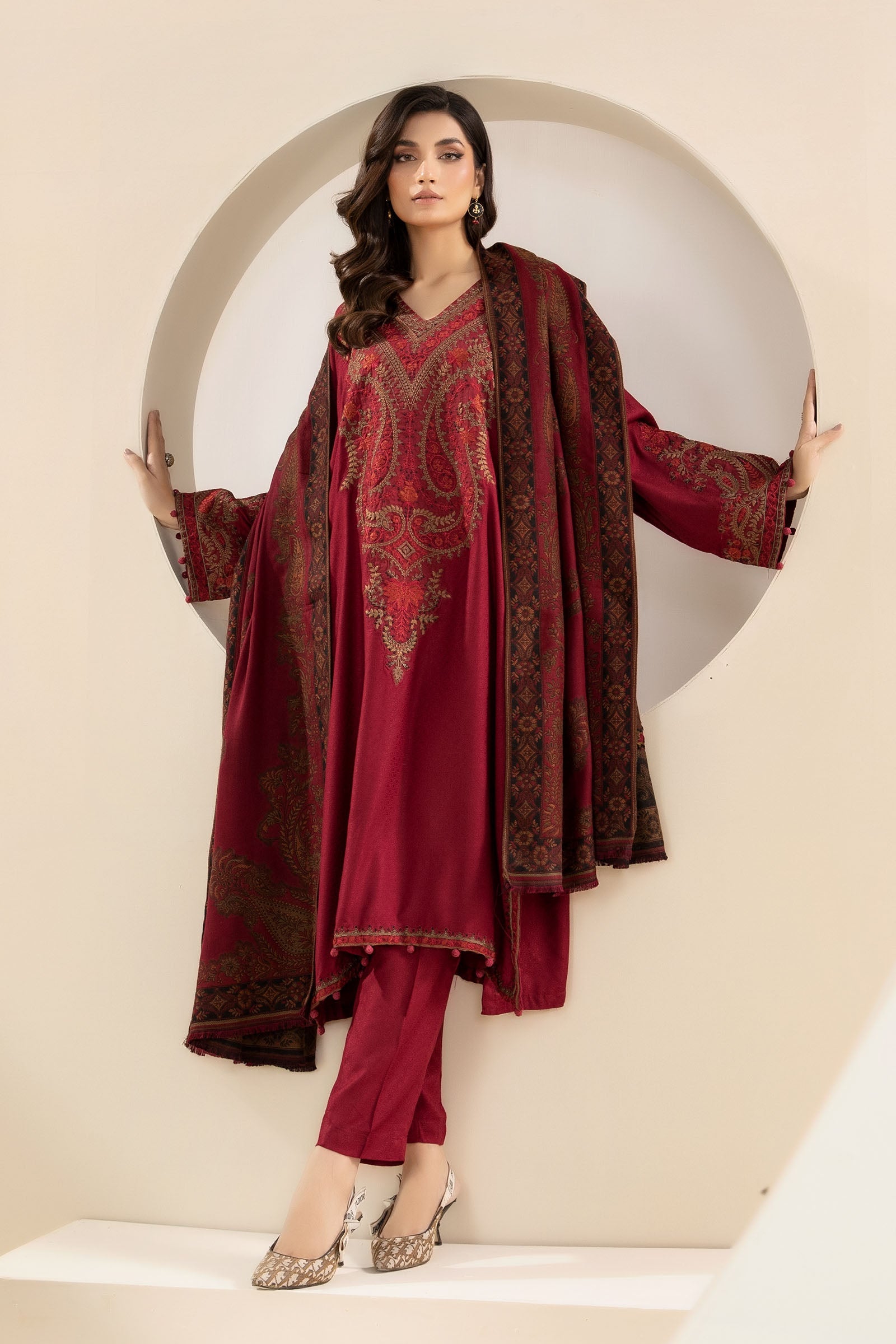 Maira B | Ready to Wear | DW-W24-100 - by - Libasekhas UK - Registered Vendor of : Maria B - 100% Original Designer Dresss