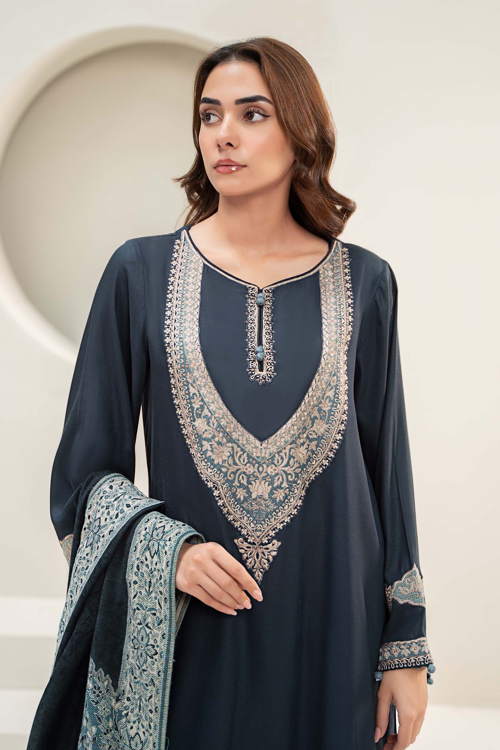 Maira B | Ready to Wear | DW-W24-102 - by - Libasekhas UK - Registered Vendor of : Maria B - 100% Original Designer Dresss