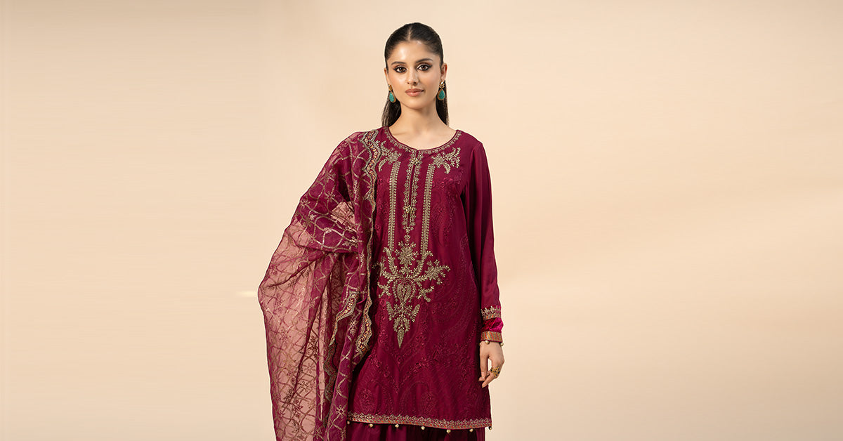 Maira B | Ready to Wear | DW-W24-106 - by - Libasekhas UK - Registered Vendor of : Maria B - 100% Original Designer Dresss
