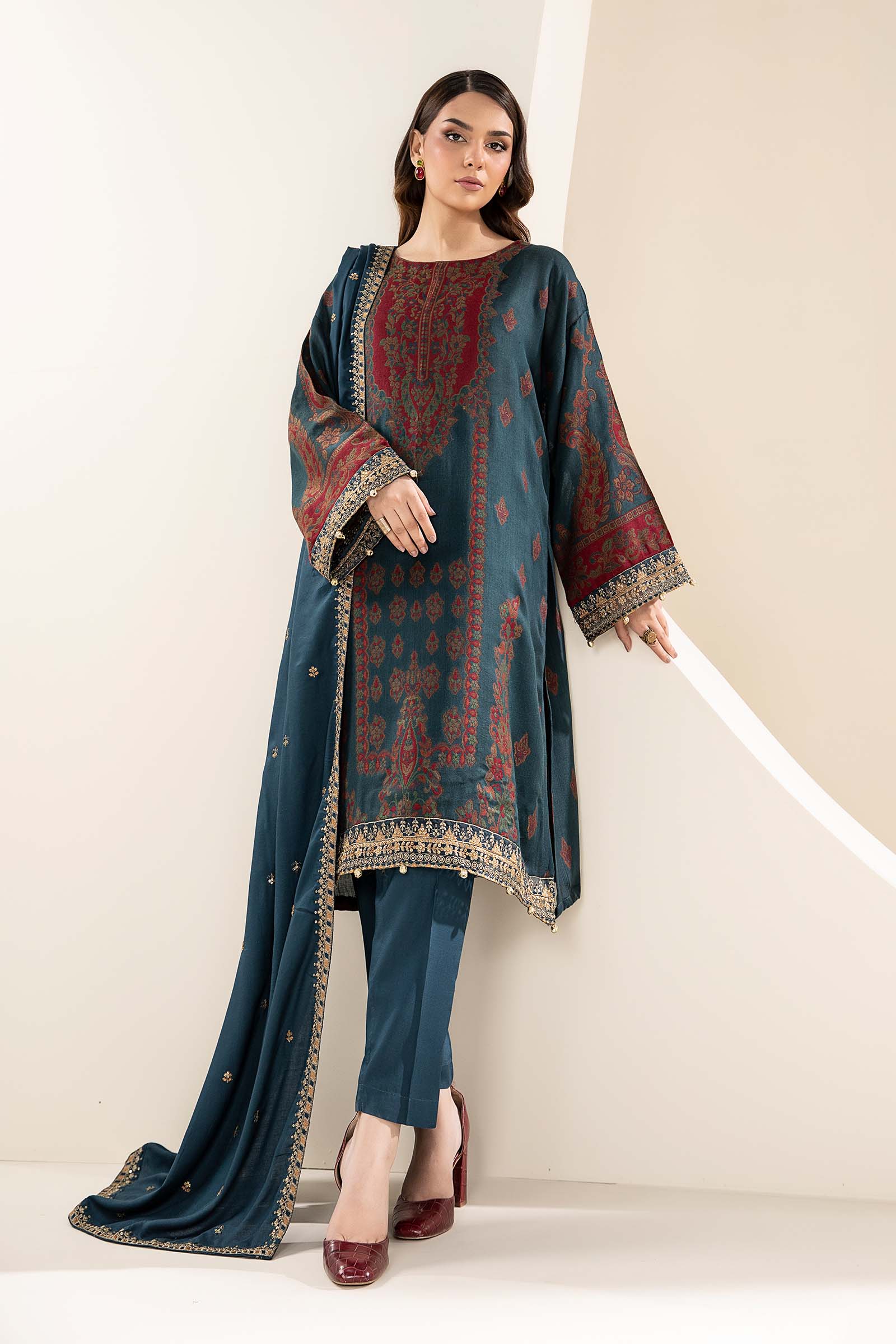 Maira B | Ready to Wear | DW-W24-107 - by - Libasekhas UK - Registered Vendor of : Maria B - 100% Original Designer Dresss