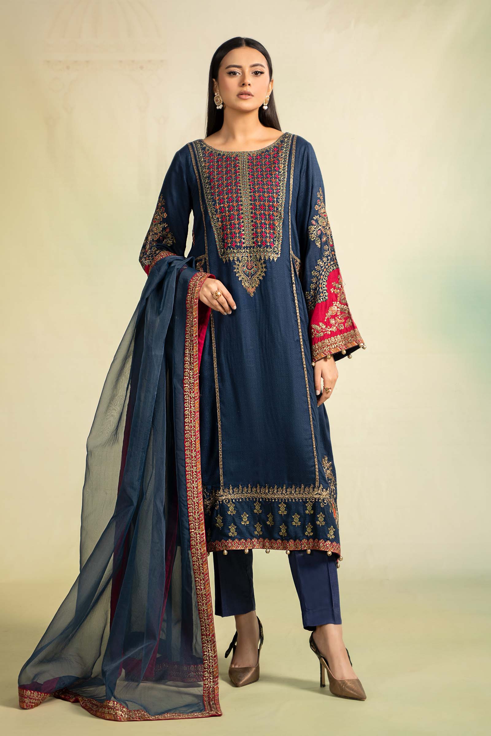 Maira B | Ready to Wear | DW-W24-111 - by - Libasekhas UK - Registered Vendor of : Maria B - 100% Original Designer Dresss