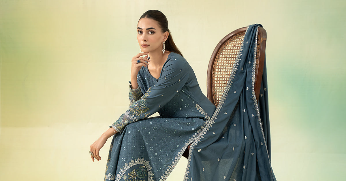 Maira B | Ready to Wear | DW-W24-45 - by - Libasekhas UK - Registered Vendor of : Maria B - 100% Original Designer Dresss