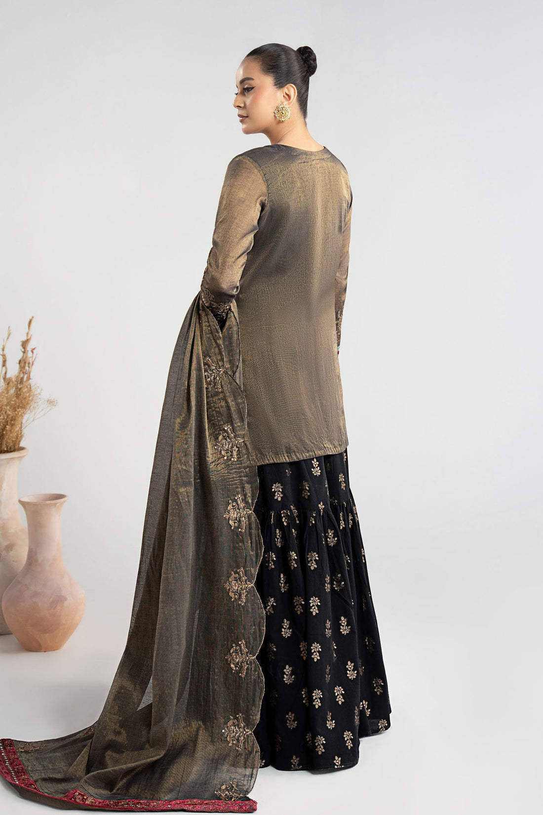 Maria B | Pre Fall Dresses | 3 Piece Embroidered Masoori Suit ZB - by Libasekhas UK - Registered Vendor of : Maria B - 100% Original Designer Dress