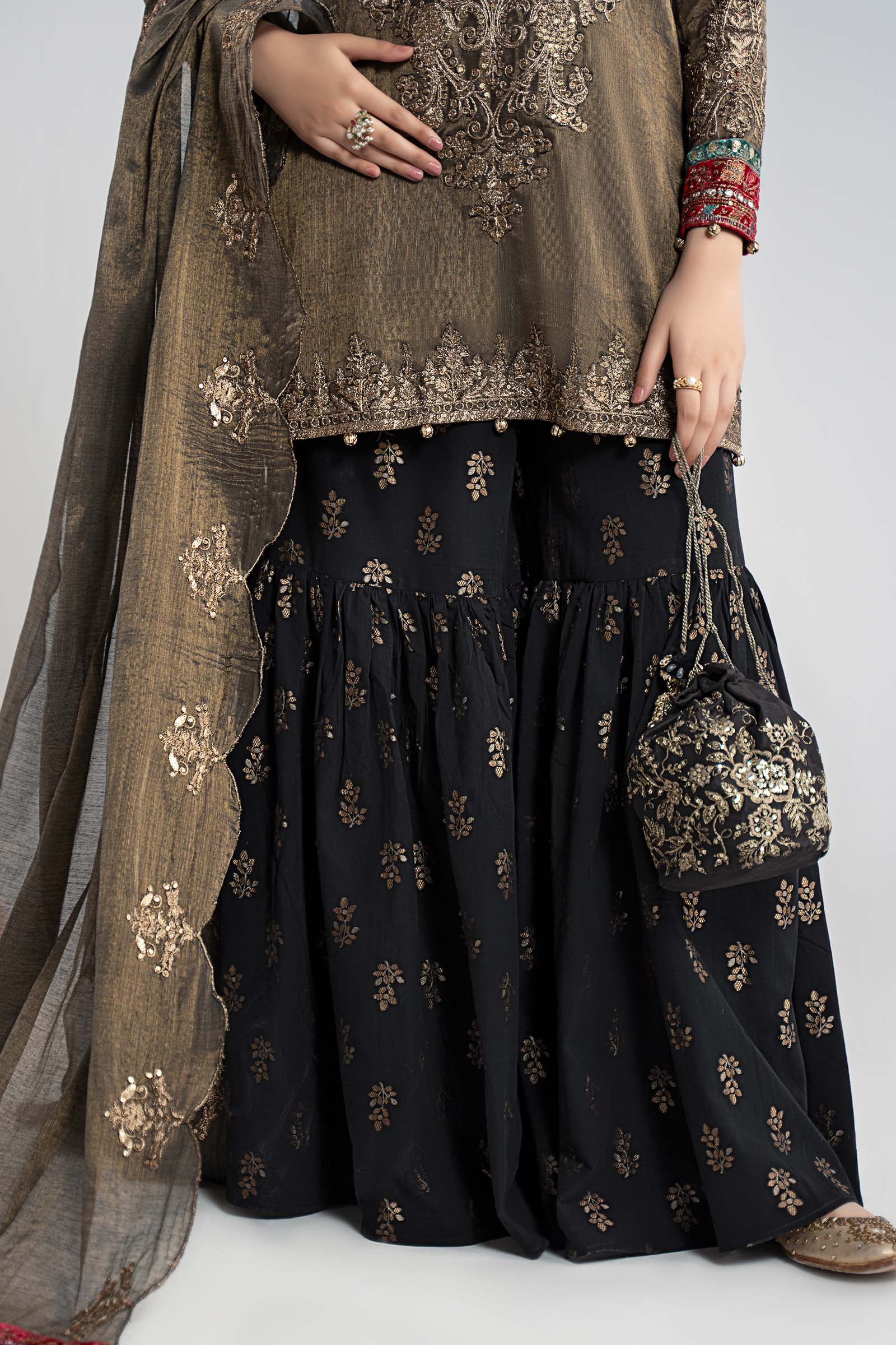 Maria B | Pre Fall Dresses | 3 Piece Embroidered Masoori Suit ZB - by Libasekhas UK - Registered Vendor of : Maria B - 100% Original Designer Dress