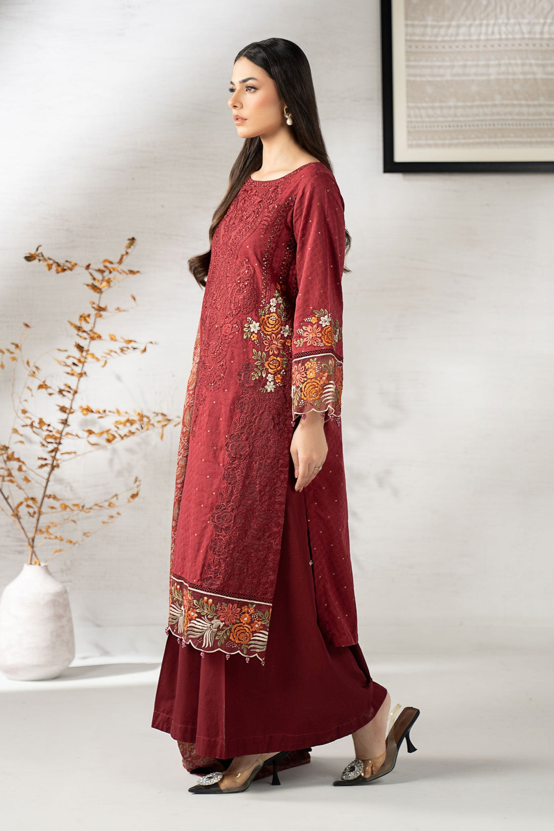 Maria B | Pre fall Dresses | DW-W25-06  M - by Libasekhas UK - Registered Vendor of : Maria B - 100% Original Designer Dress