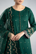 Maria B | Pre Fall Dresses | 3 Piece Embroidered Linen Suit ZC - by Libasekhas UK - Registered Vendor of : Maria B - 100% Original Designer Dress
