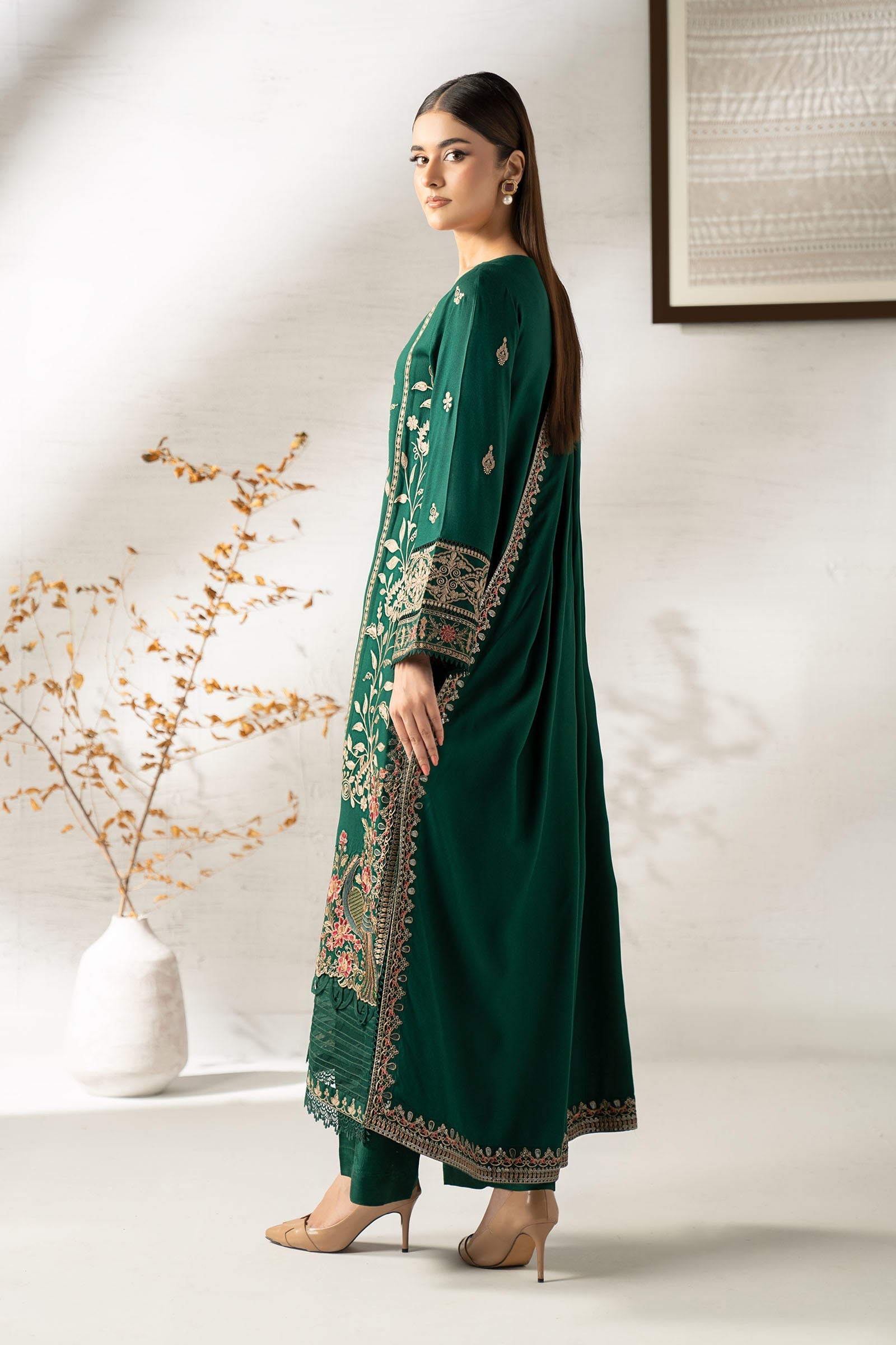 Maria B | Pre fall Dresses | DW-W25-32 G - by Libasekhas UK - Registered Vendor of : Maria B - 100% Original Designer Dress