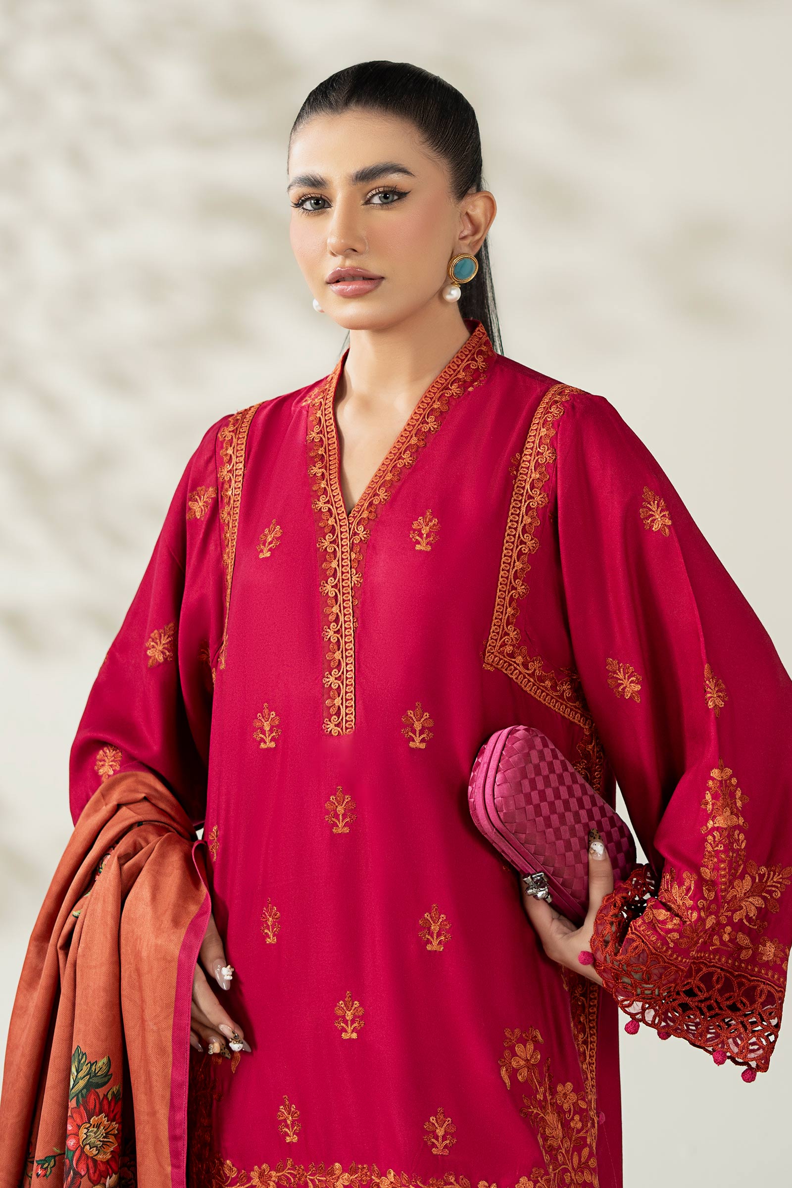 Maria B | Pre Fall Dresses | 3 Piece Embroidered Marina Suit XX - by Libasekhas UK - Registered Vendor of : Maria B - 100% Original Designer Dress