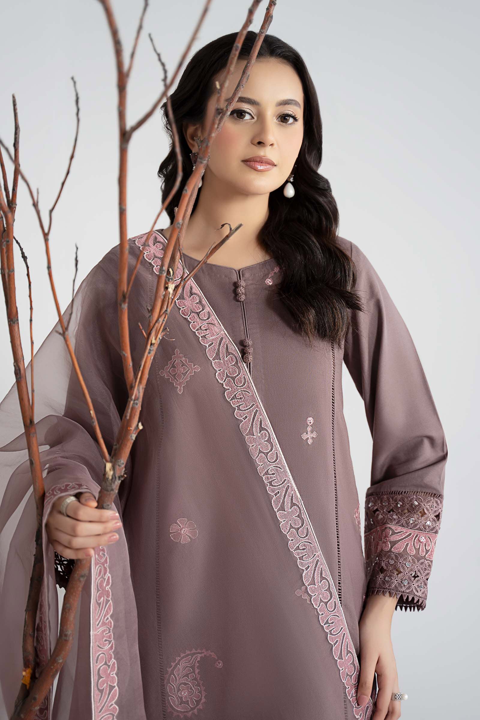 Maria B | Pre fall Dresses |  DW-W25-54 P - by Libasekhas UK - Registered Vendor of : Maria B - 100% Original Designer Dress