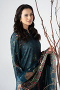 Maria B | Pre Fall Dresses | 3 Piece Embroidered Linen Suit ZE - by Libasekhas UK - Registered Vendor of : Maria B - 100% Original Designer Dress