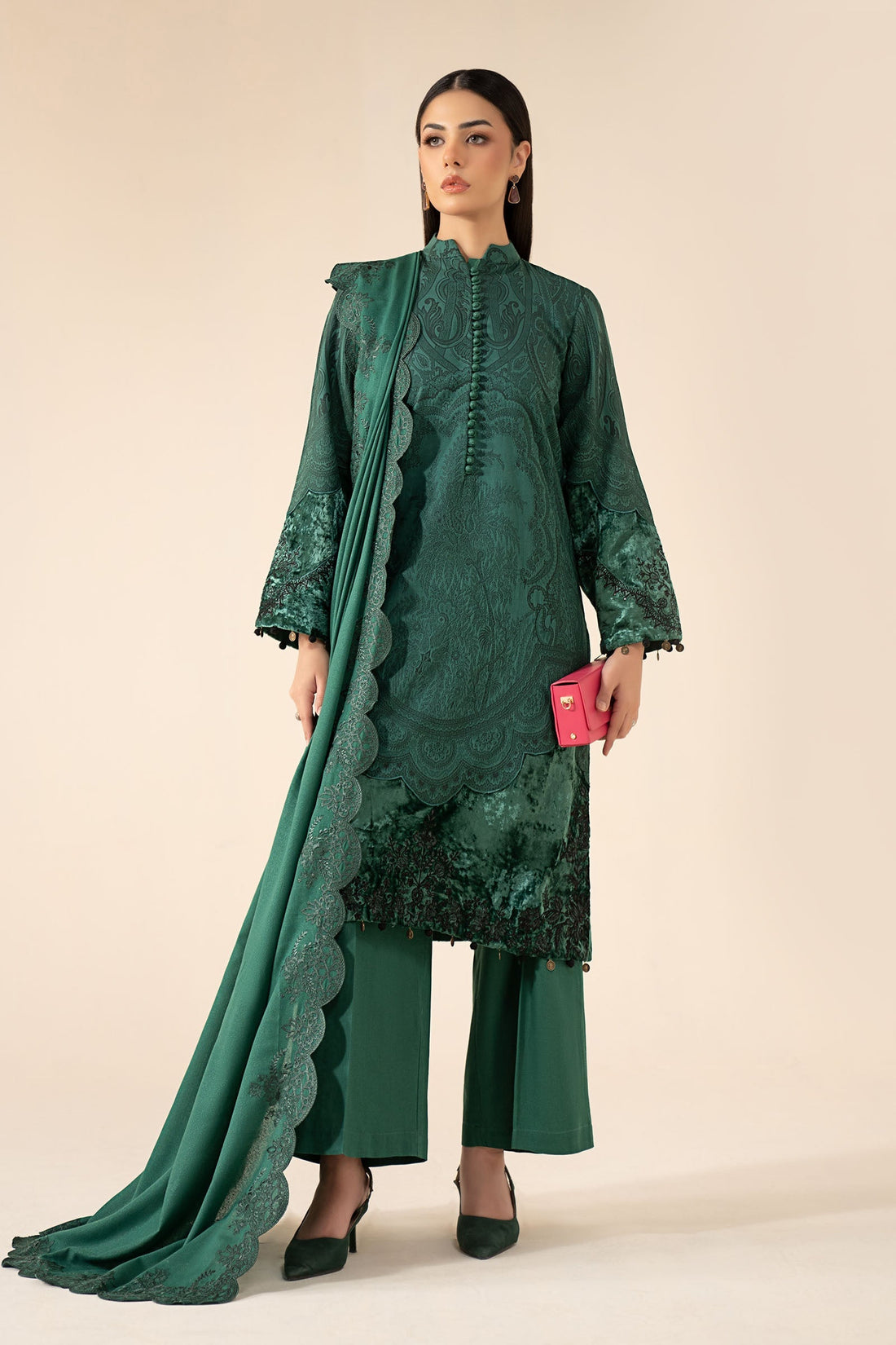 Maria B | Eid Festive Pret | DW-W25-75 - by Libasekhas UK - Registered Vendor of : Maria B - 100% Original Designer Dress