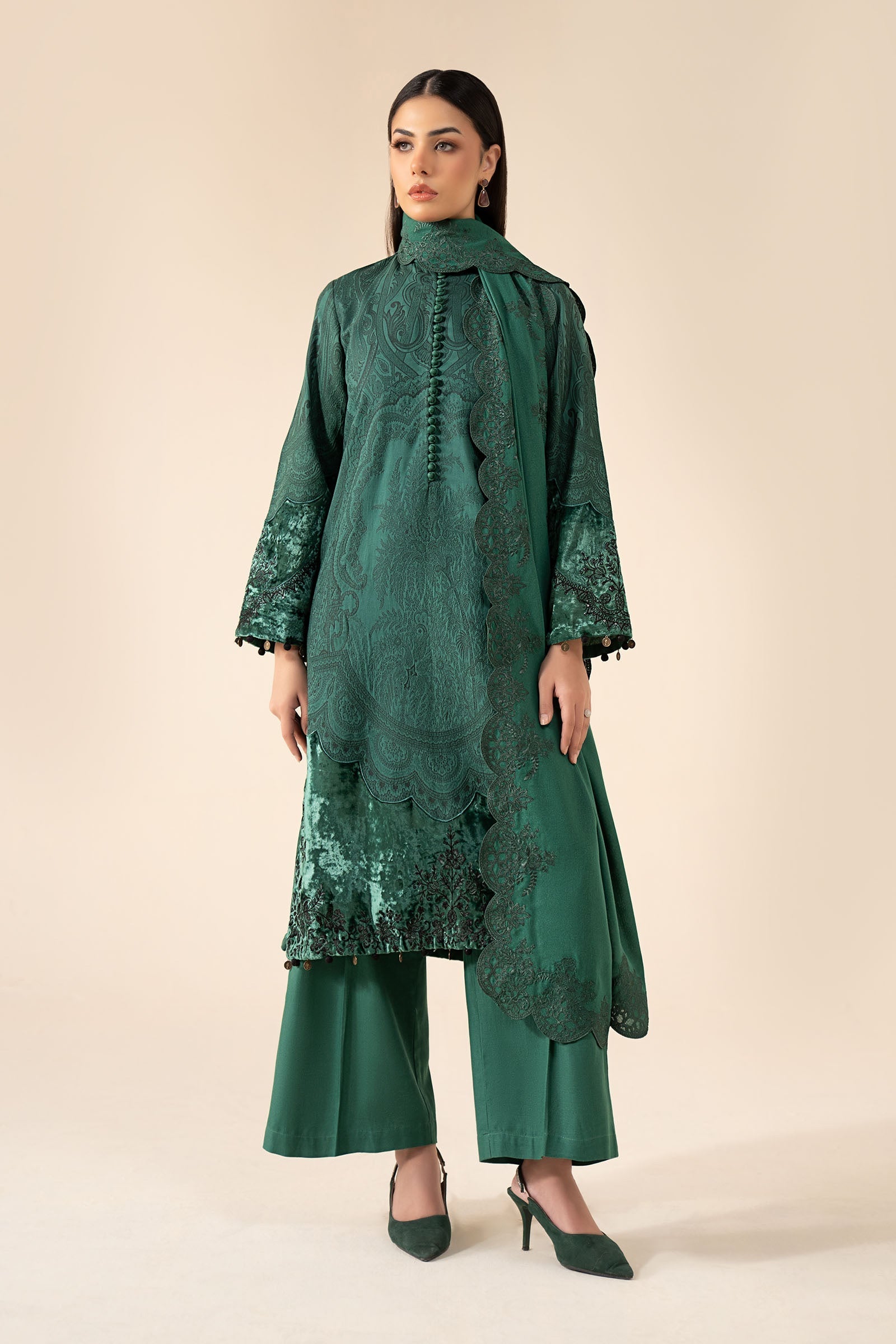 Maria B | Eid Festive Pret | DW-W25-75 - by Libasekhas UK - Registered Vendor of : Maria B - 100% Original Designer Dress