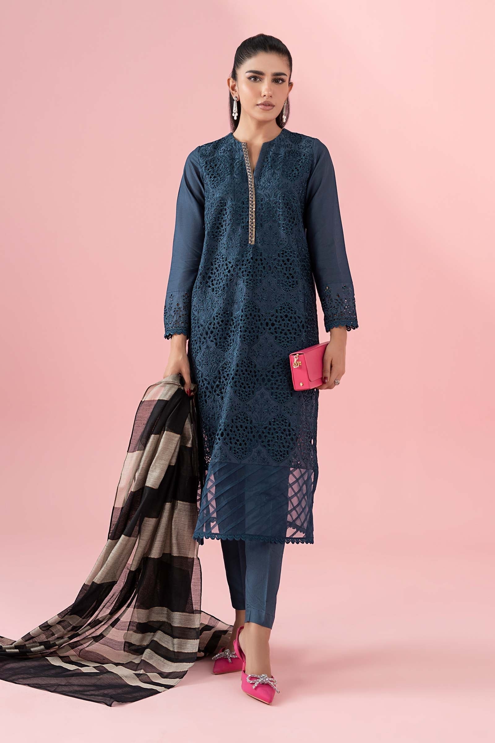 Maria B | Eid Festive Pret | DW-EF22-41R1 - by Libasekhas UK - Registered Vendor of : Maria B - 100% Original Designer Dress