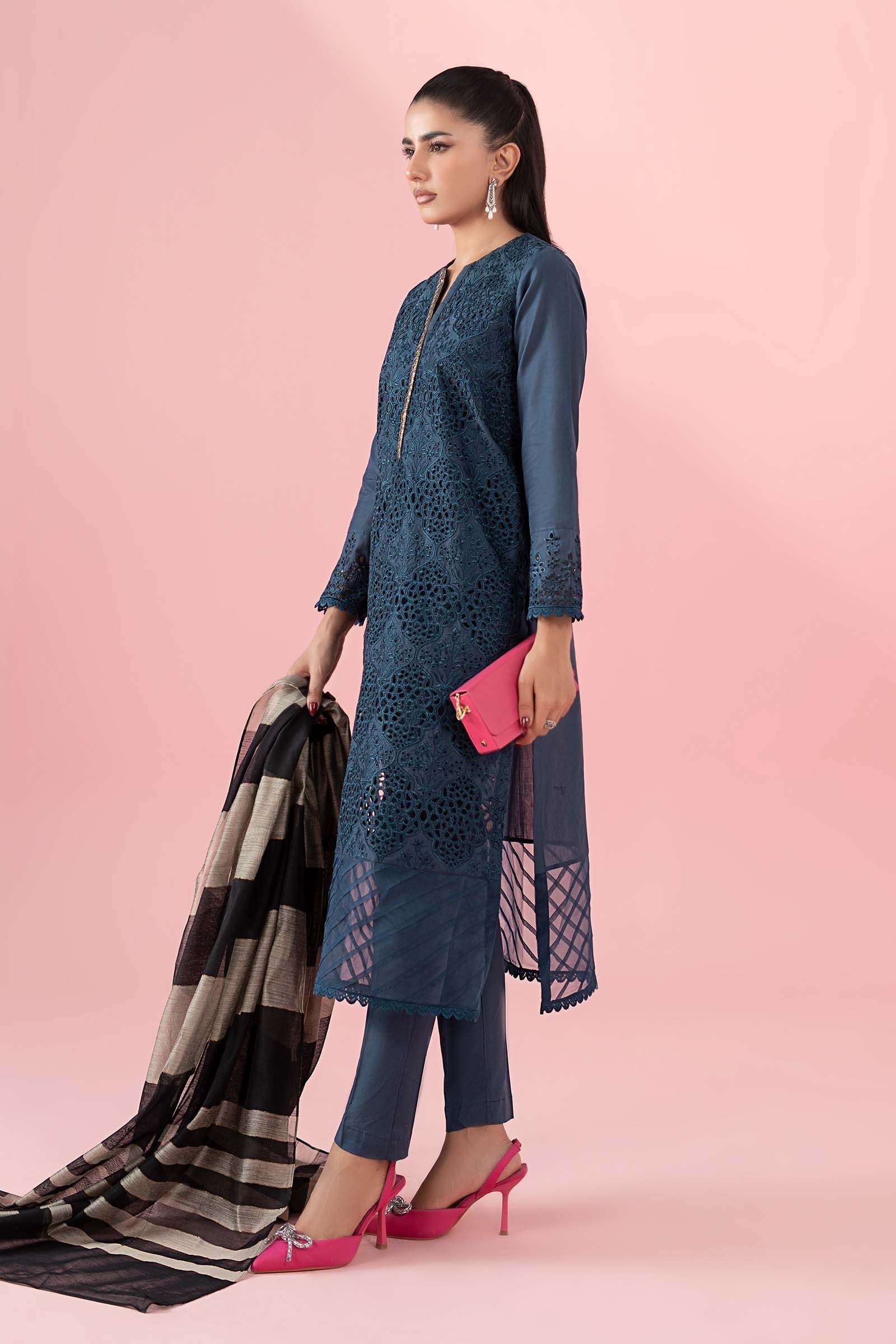 Maria B | Eid Festive Pret | DW-EF22-41R1 - by Libasekhas UK - Registered Vendor of : Maria B - 100% Original Designer Dress