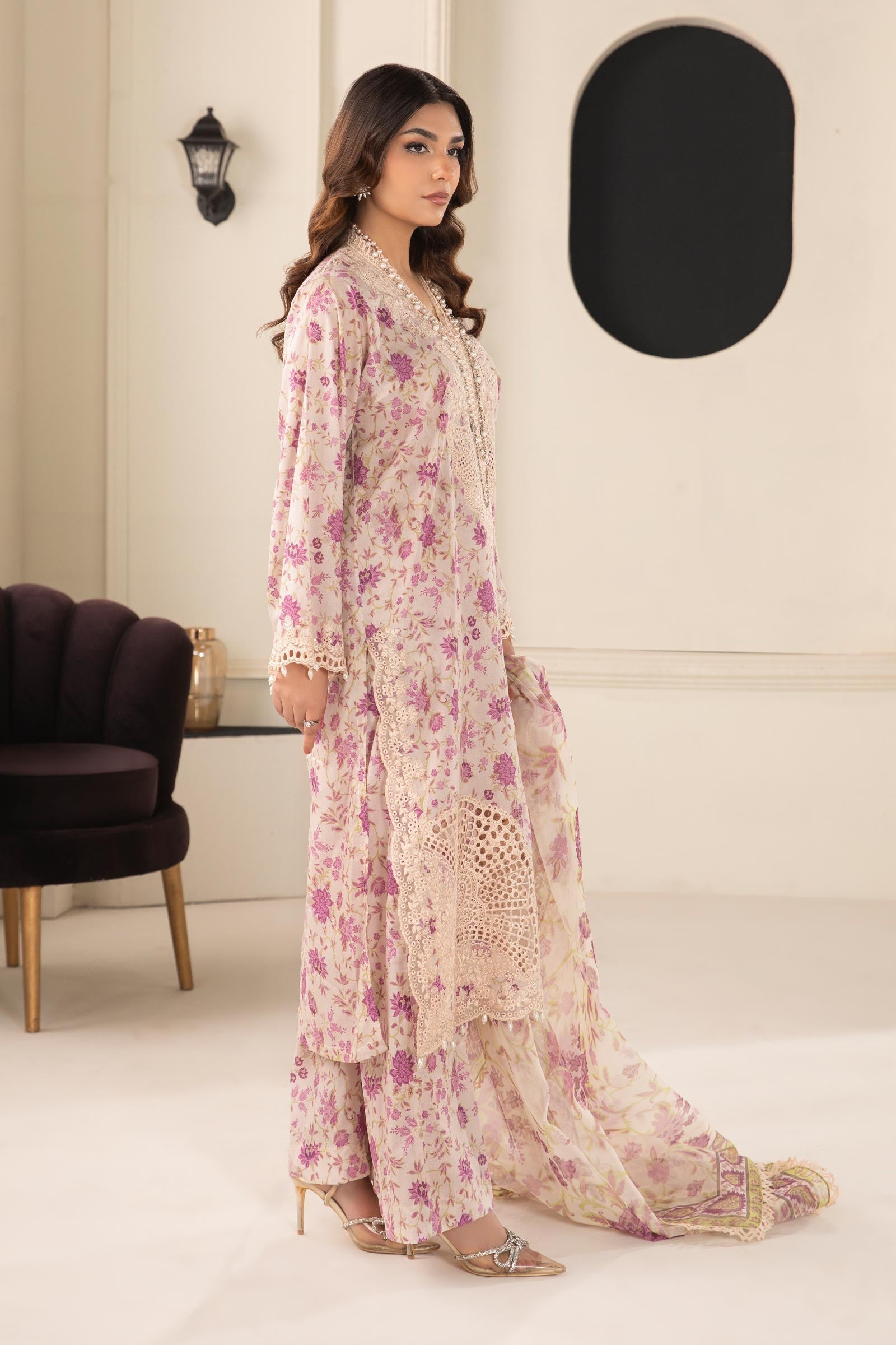 Maria B | Eid Festive Pret | DW-EF24-108R1 - by Libasekhas UK - Registered Vendor of : Maria B - 100% Original Designer Dress