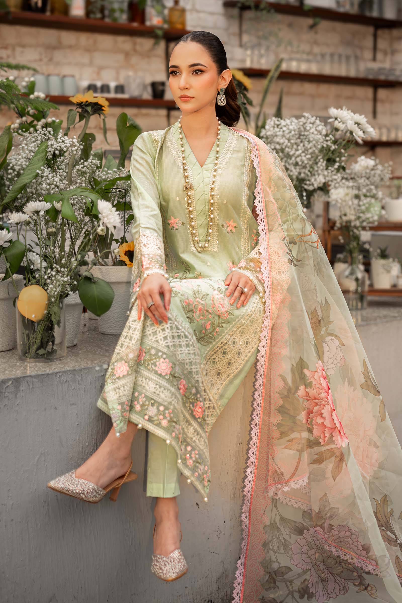 Maira B | Ready to Wear | DW-EF25-151 - by - Libasekhas UK - Registered Vendor of : Maria B - 100% Original Designer Dresss
