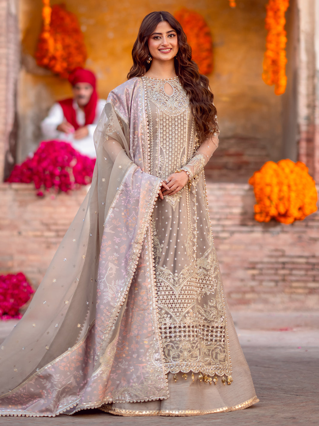 Bin Ilyas | Sona Gachi Luxury Formals | D-601 - by Libasekhas UK - Registered Vendor of : Bin Ilyas - 100% Original Designer Dress