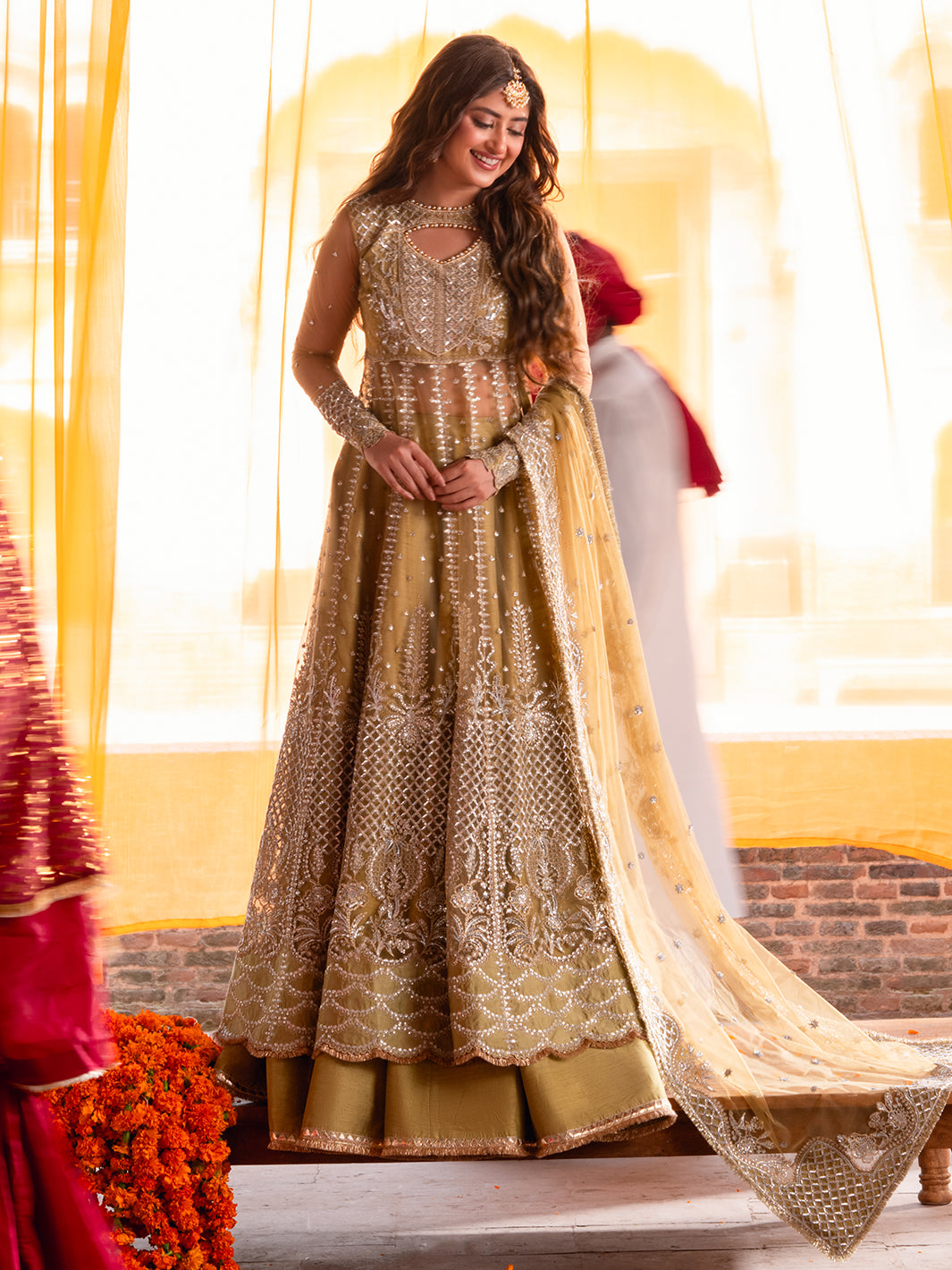 Bin Ilyas | Sona Gachi Luxury Formals | D-605 - by Libasekhas UK - Registered Vendor of : Bin Ilyas - 100% Original Designer Dress
