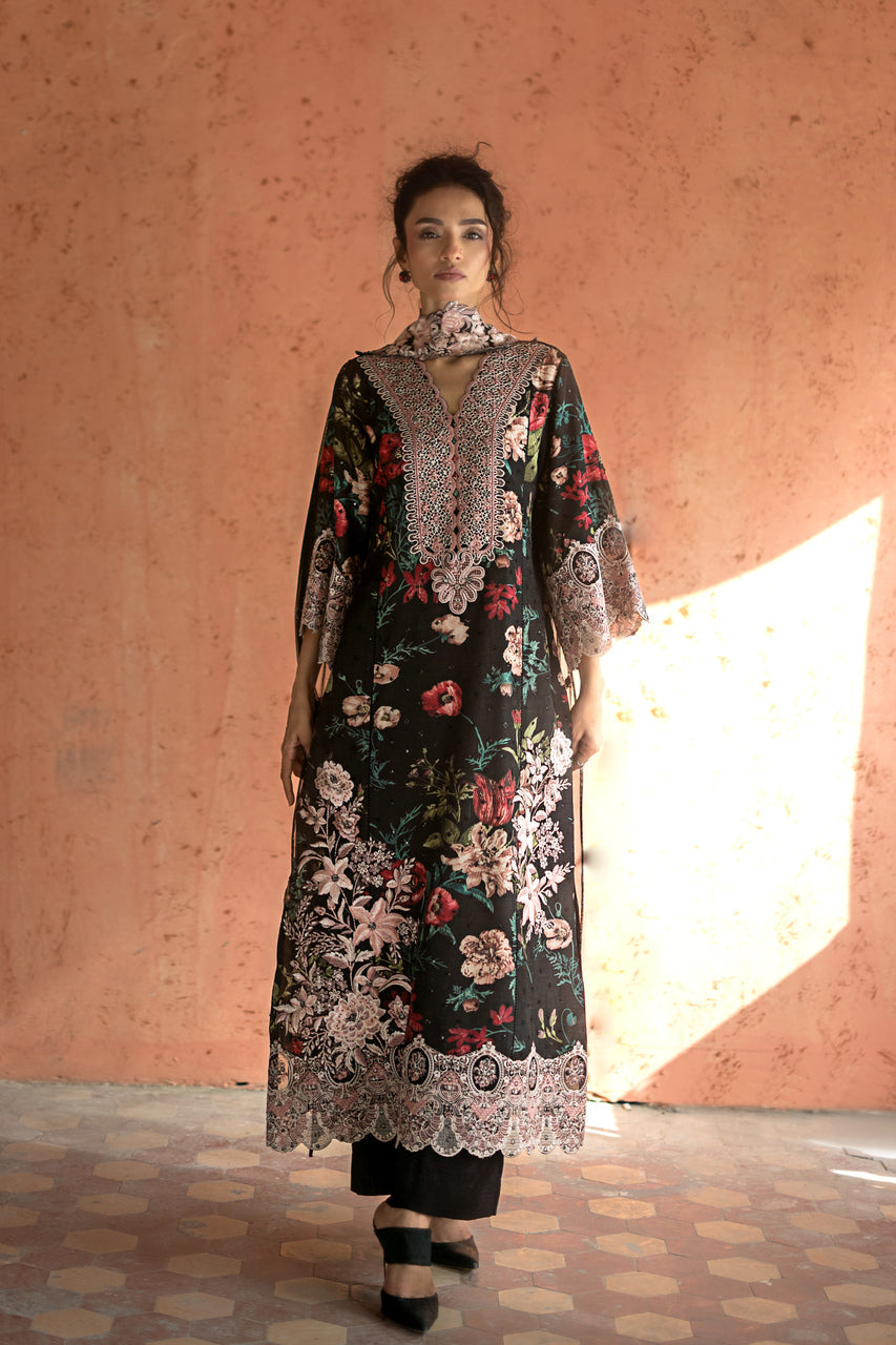 Zainab Chottani | Summer Edition 26 | Midnight Dahlia - by Libasekhas UK - Registered Vendor of : Zainab Chottani - 100% Original Designer Dress