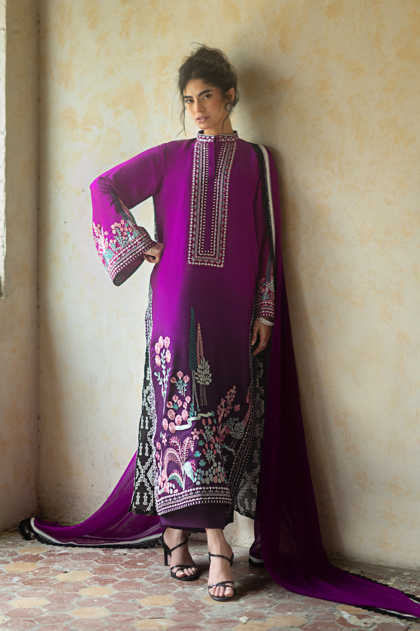 Zainab Chottani | Summer Edition 26 | Dahlia Dusk - by Libasekhas UK - Registered Vendor of : Zainab Chottani - 100% Original Designer Dress