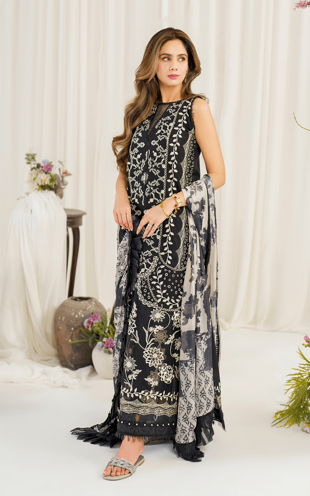Asifa and Nabeel | Pretty in Pink Limited Edition | Dandelion (PP-1) - by - Libasekhas UK - Registered Vendor of : Asifa and Nabeel - 100% Original Designer Dresss