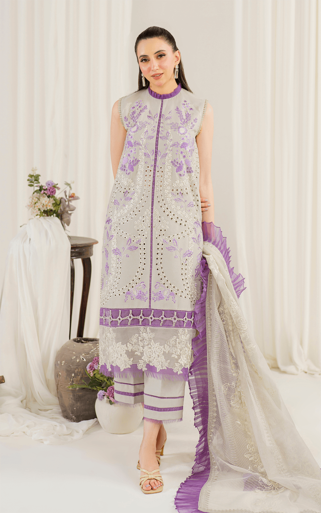 Asifa and Nabeel | Pretty in Pink Limited Edition | Daphne (PP-5) - by - Libasekhas UK - Registered Vendor of : Asifa and Nabeel - 100% Original Designer Dresss
