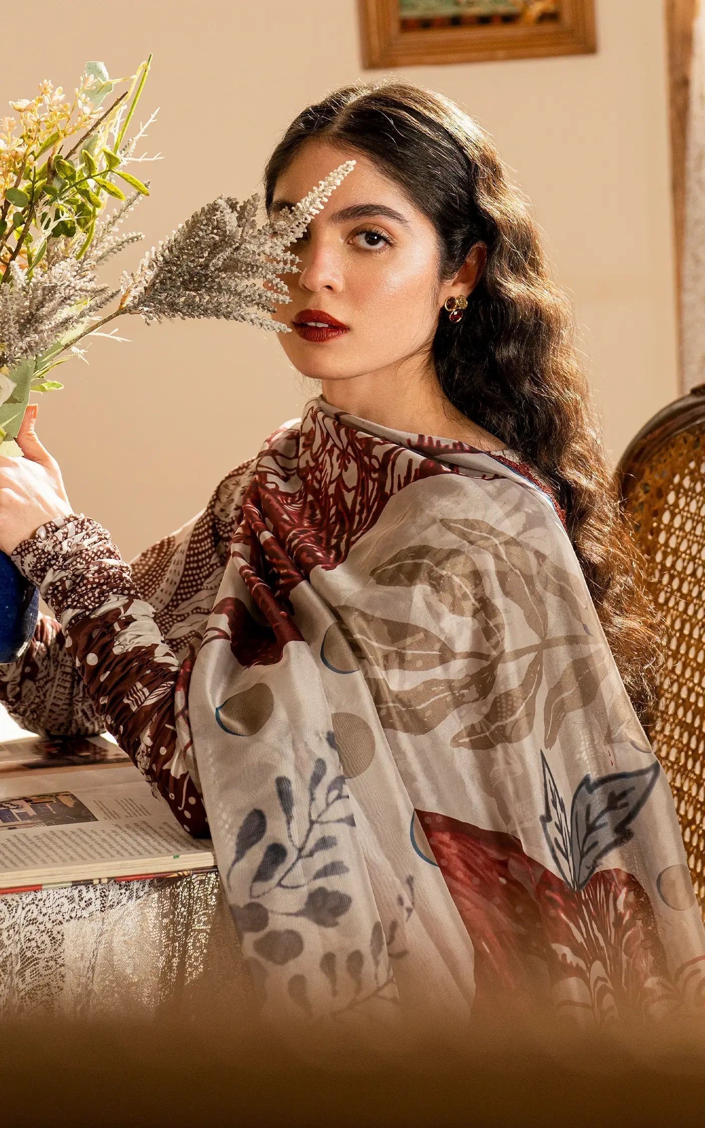Asifa and Nabeel | Meraki Vintage 25 | Darcheeni (MVL25-07) - by - Libasekhas UK - Registered Vendor of : Asifa and Nabeel - 100% Original Designer Dresss