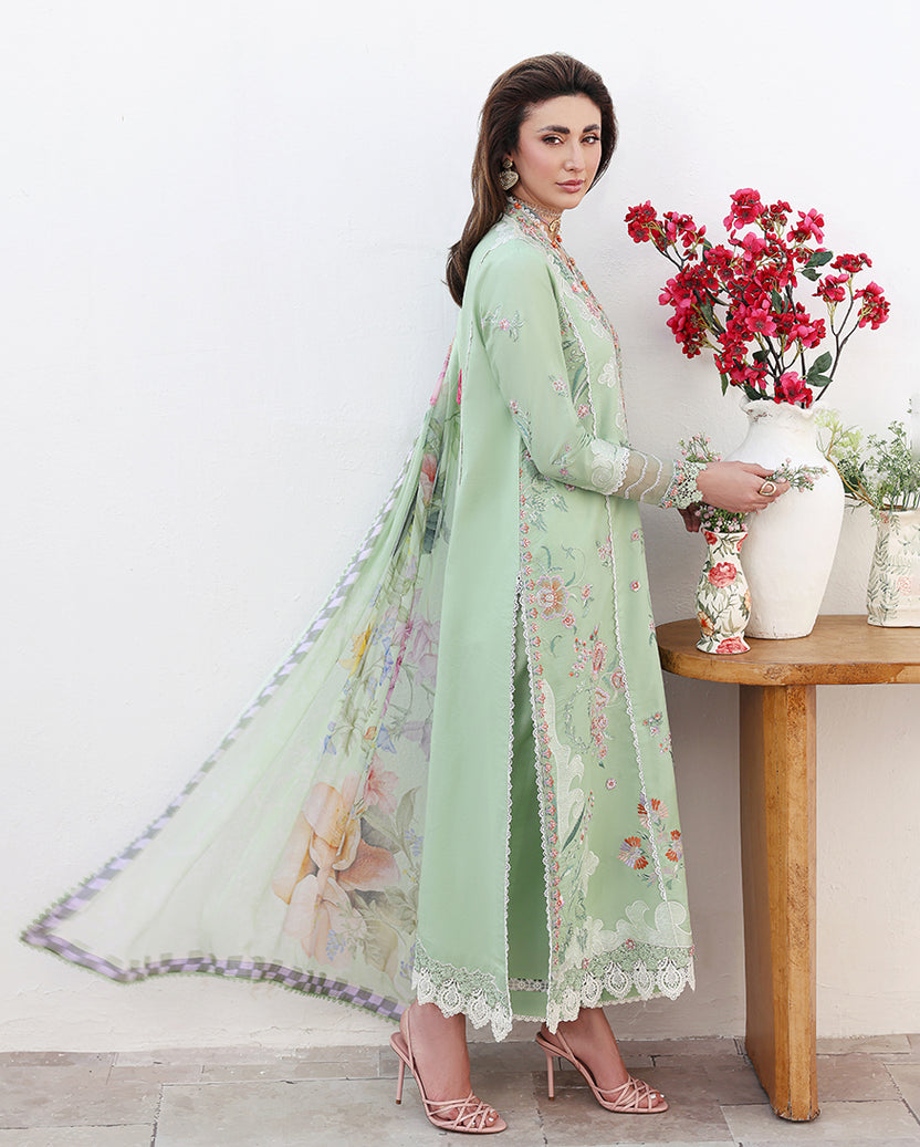 Roheenaz | Floral Reverie Luxury Lawn | Daydream Gleam - by Libasekhas UK - Registered Vendor of : Roheenaz - 100% Original Designer Dress