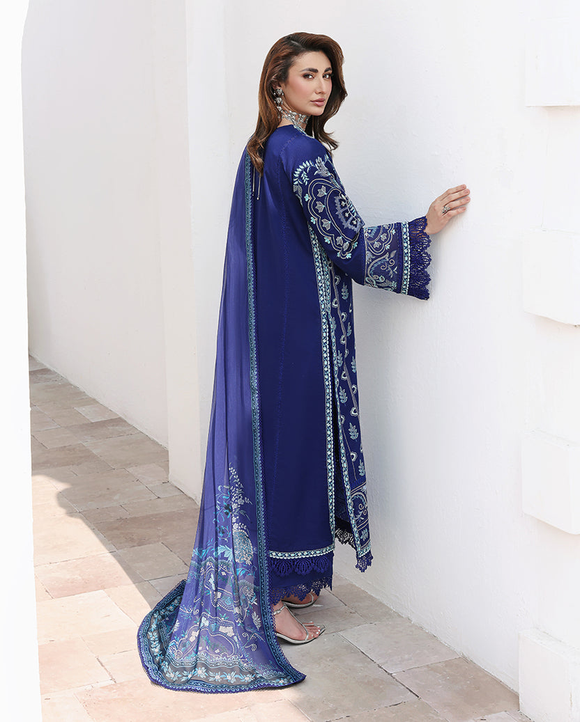 Roheenaz | Floral Reverie Luxury Lawn | Daylight Charm - by Libasekhas UK - Registered Vendor of : Roheenaz - 100% Original Designer Dress