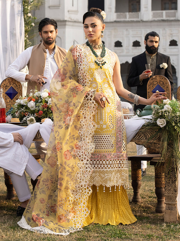 Mahnur | Mahrukh Luxury Lawn 24 | DELIA - by - Libasekhas UK - Registered Vendor of : Mahnur - 100% Original Designer Dresss