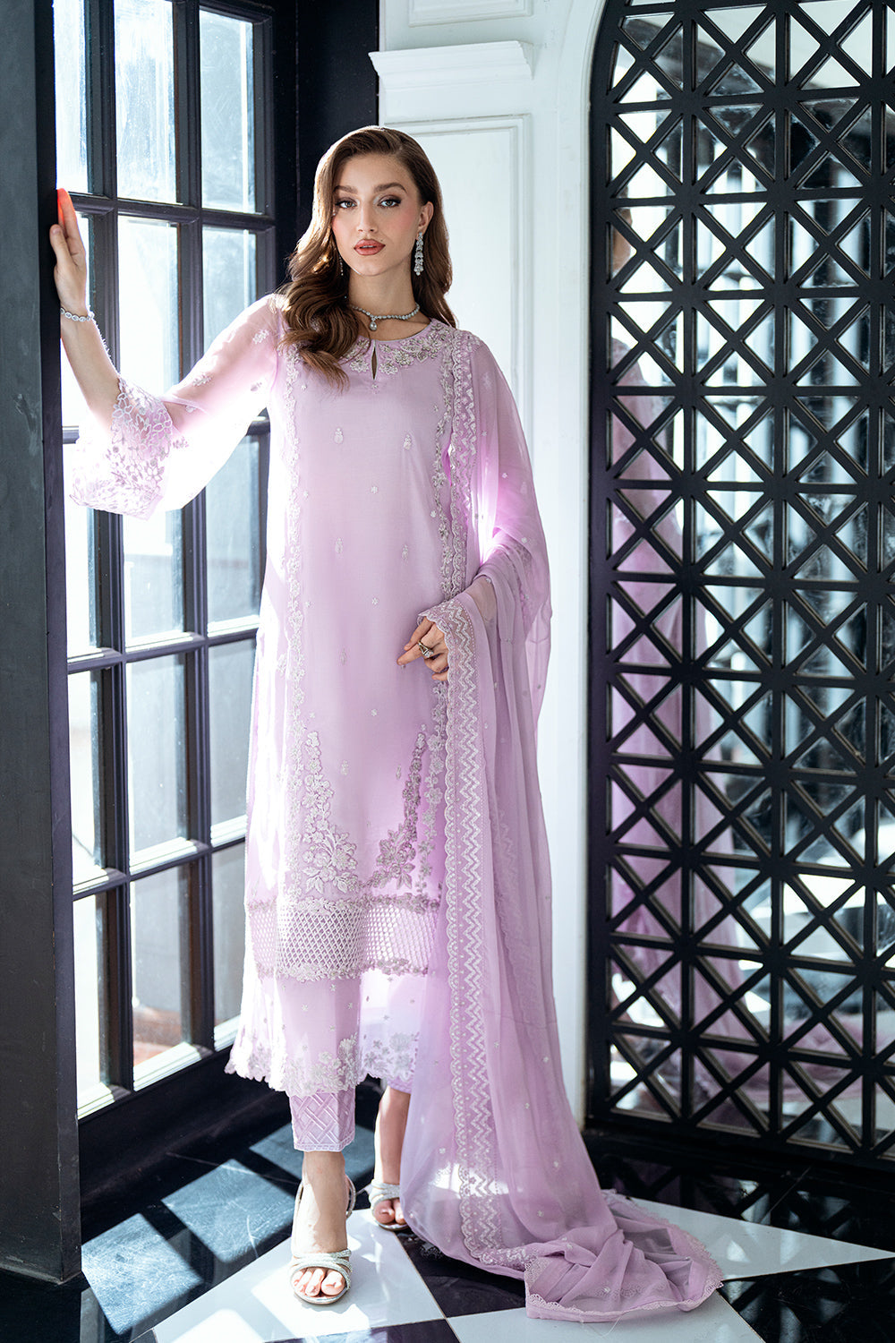 Azure | Ensembles | Dewy Lavender - by Libasekhas UK - Registered Vendor of : Azure - 100% Original Designer Dress