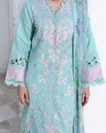 Roheenaz | Floral Reverie Luxury Lawn | Dewy Mist - by Libasekhas UK - Registered Vendor of : Roheenaz - 100% Original Designer Dress
