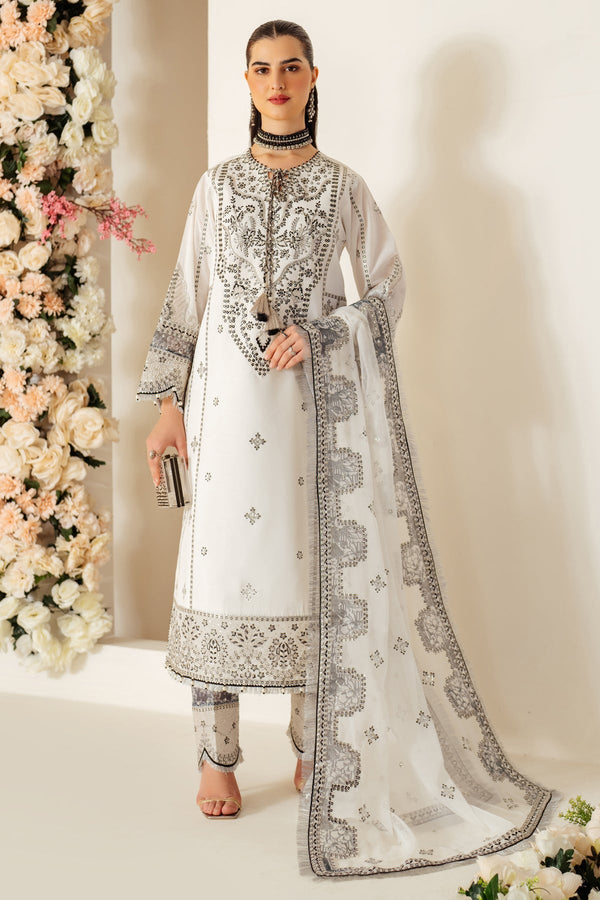 Alizeh | Luxury Raw Silk | AF-RS-04-DOVE - by - Libasekhas UK - Registered Vendor of : Alizeh - 100% Original Designer Dresss