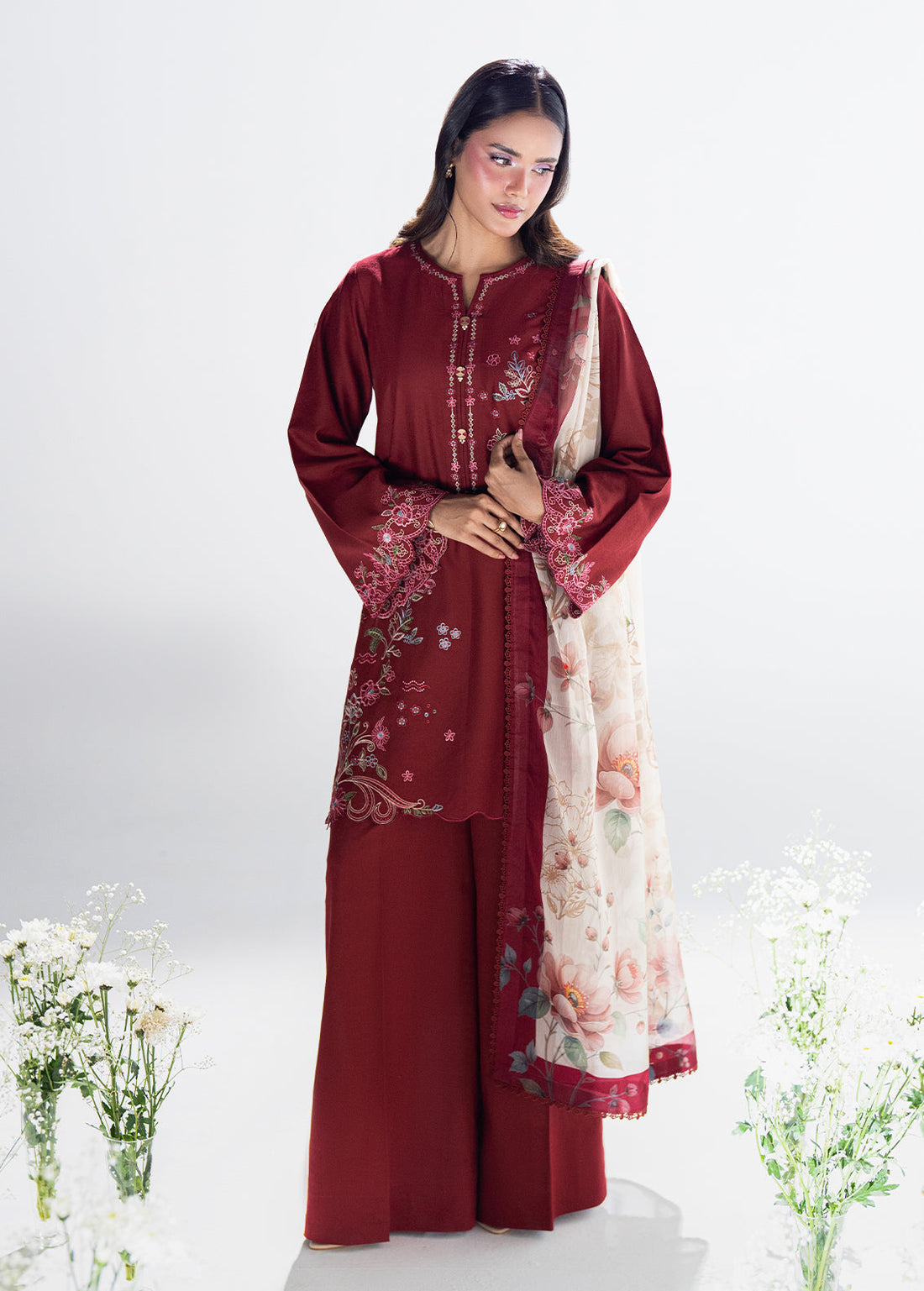 Sahane | Blush n Bliss Premium | LP63003 Mulberry - by Libasekhas UK - Registered Vendor of : Sahane - 100% Original Designer Dress