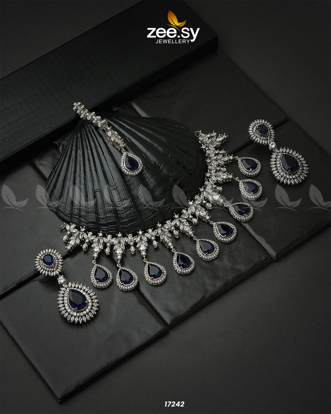 Drop Cut Necklace - by - Libasekhas UK - Registered Vendor of : Zeesy - 100% Original Designer Dresss