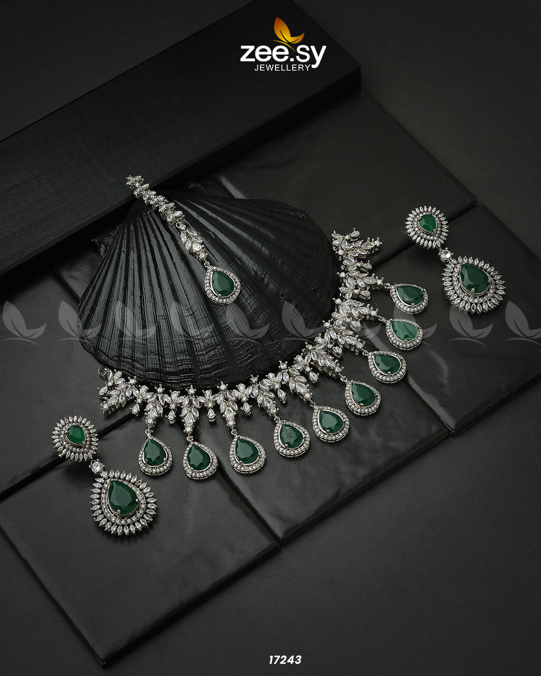 Drop Cut Necklace - by - Libasekhas UK - Registered Vendor of : Zeesy - 100% Original Designer Dresss
