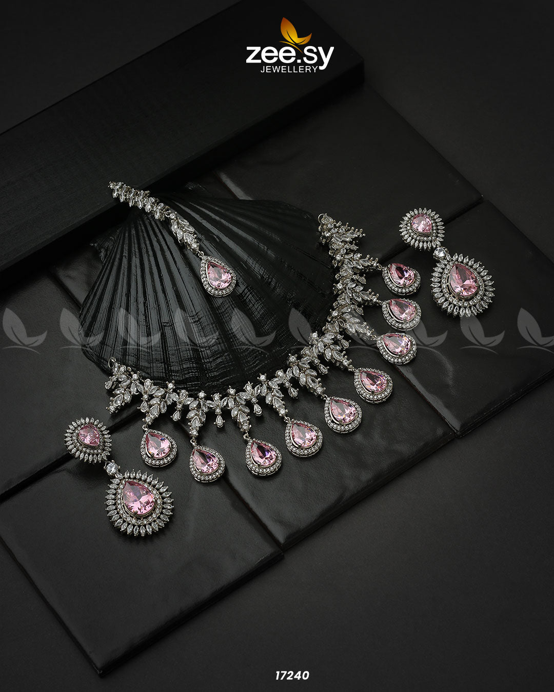 Drop Cut Necklace - by - Libasekhas UK - Registered Vendor of : Zeesy - 100% Original Designer Dresss