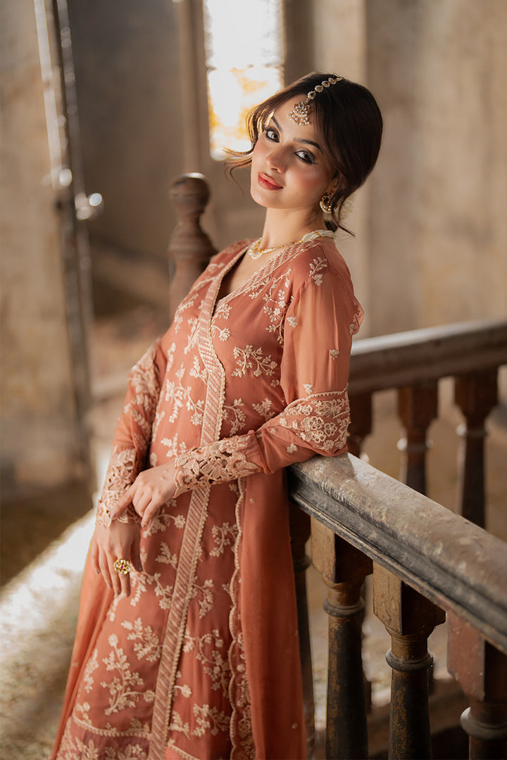 Azure | Ensembles Embroidered Formals | Dusky Bloom - by - Libasekhas UK - Registered Vendor of : Azure - 100% Original Designer Dresss