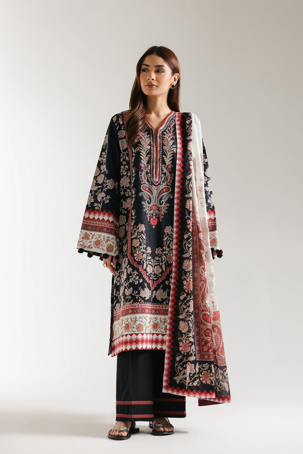 Ethnic | Spring Summer 25 | ES-12 - by - Libasekhas UK - Registered Vendor of : Ethnic - 100% Original Designer Dresss