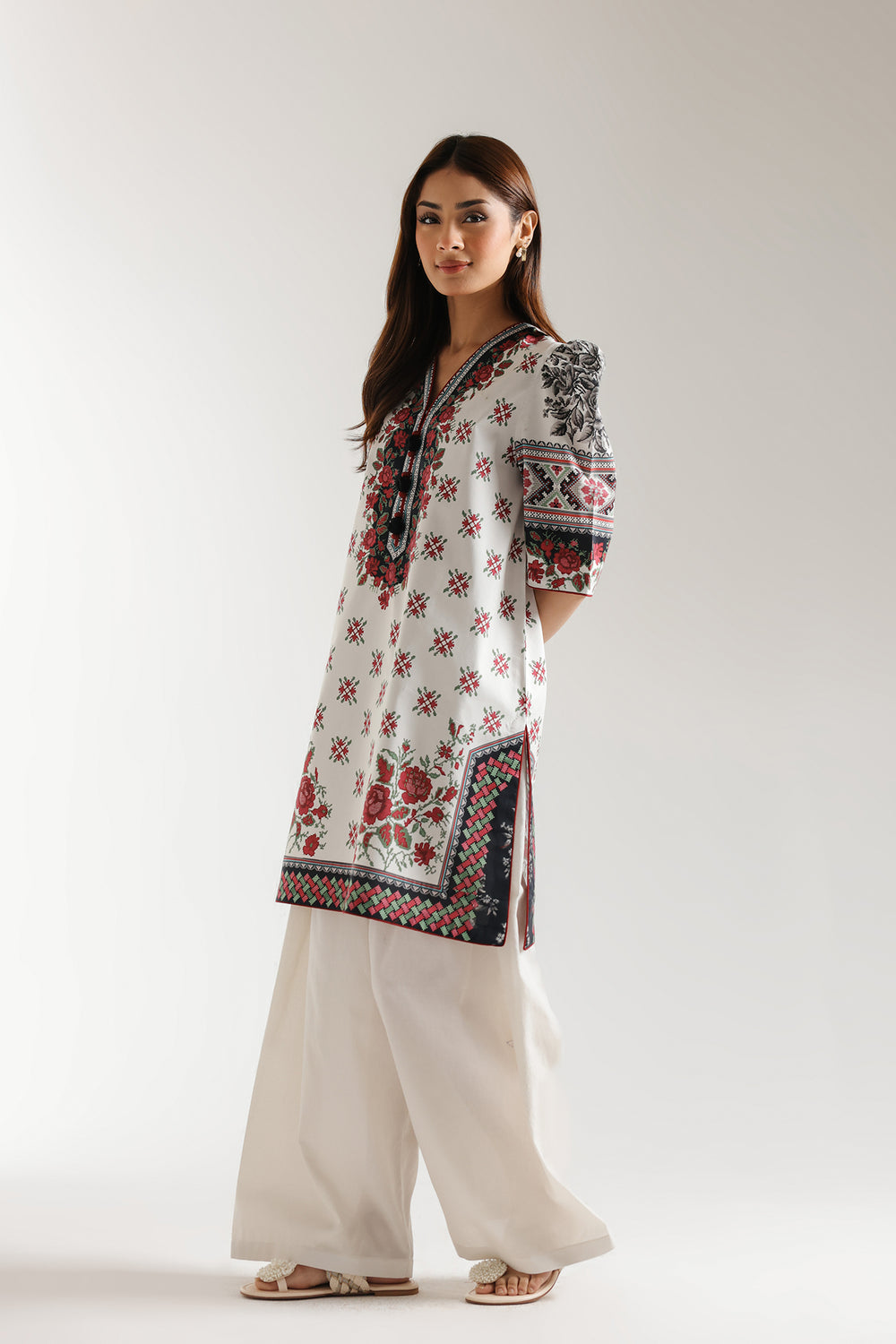 Ethnic | Spring Summer 25 | ES-09 - by - Libasekhas UK - Registered Vendor of : Ethnic - 100% Original Designer Dresss