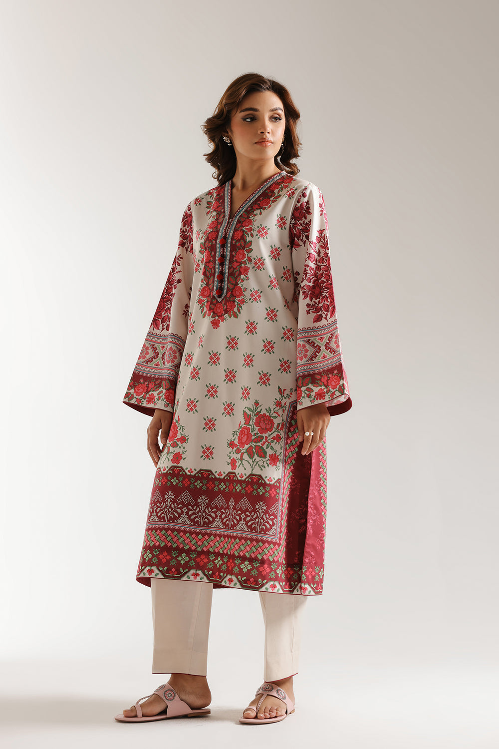Ethnic | Spring Summer 25 | ES-07 - by - Libasekhas UK - Registered Vendor of : Ethnic - 100% Original Designer Dresss