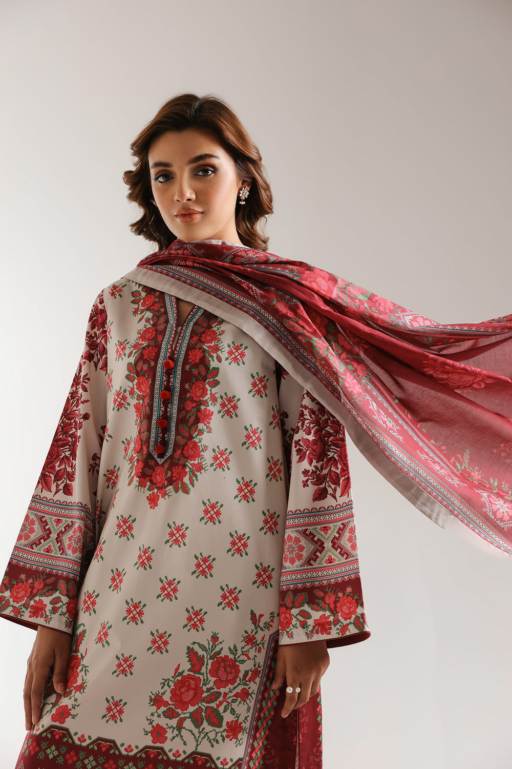 Ethnic | Spring Summer 25 | ES-07 - by - Libasekhas UK - Registered Vendor of : Ethnic - 100% Original Designer Dresss