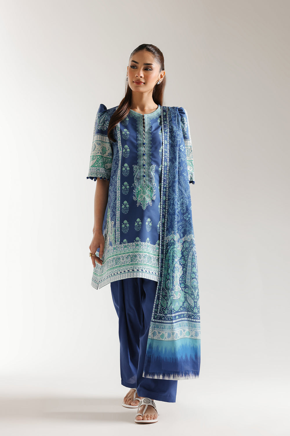 Ethnic | Spring Summer 25 | ES-03 - by - Libasekhas UK - Registered Vendor of : Ethnic - 100% Original Designer Dresss