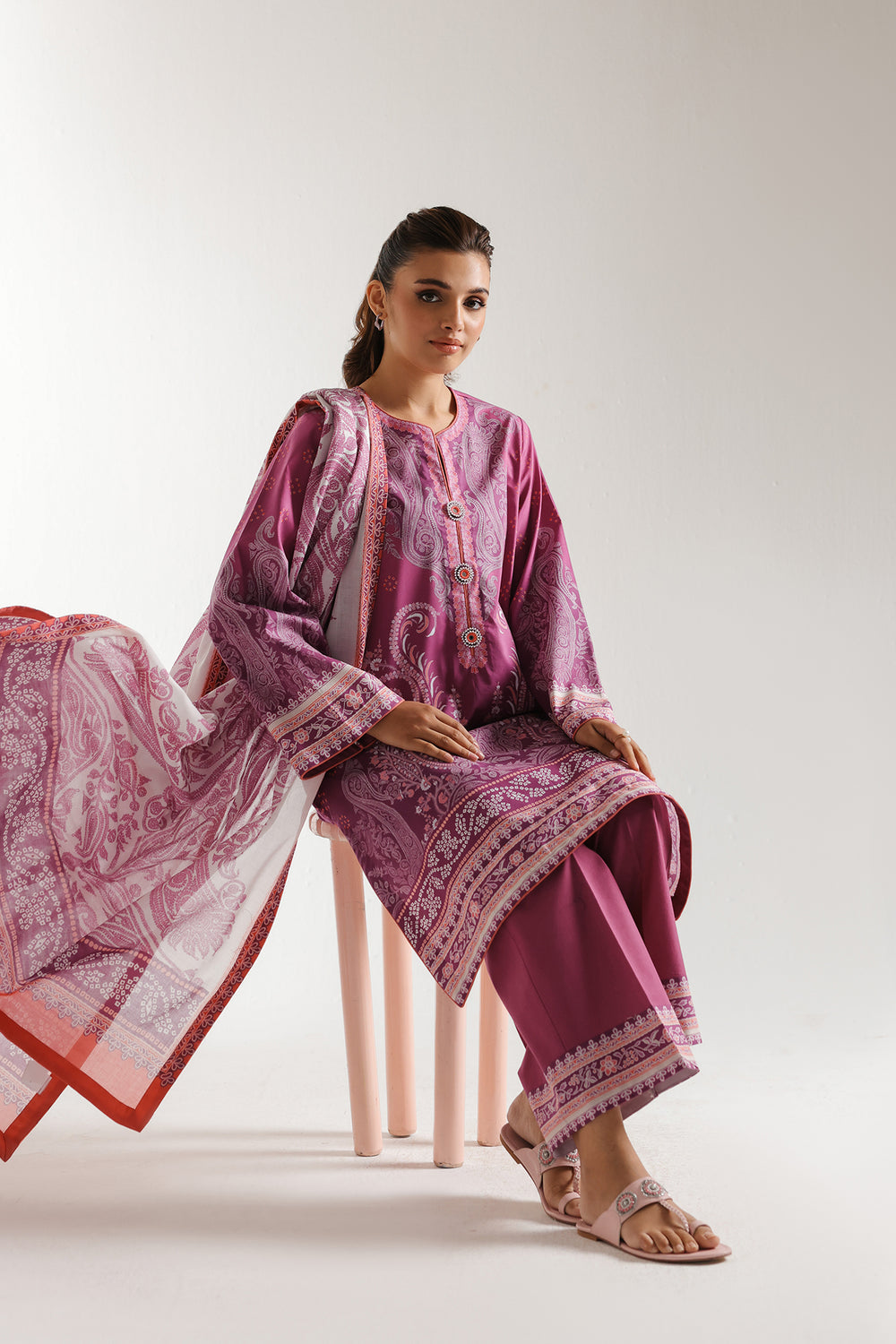 Ethnic | Spring Summer 25 | ES-11 - by - Libasekhas UK - Registered Vendor of : Ethnic - 100% Original Designer Dresss