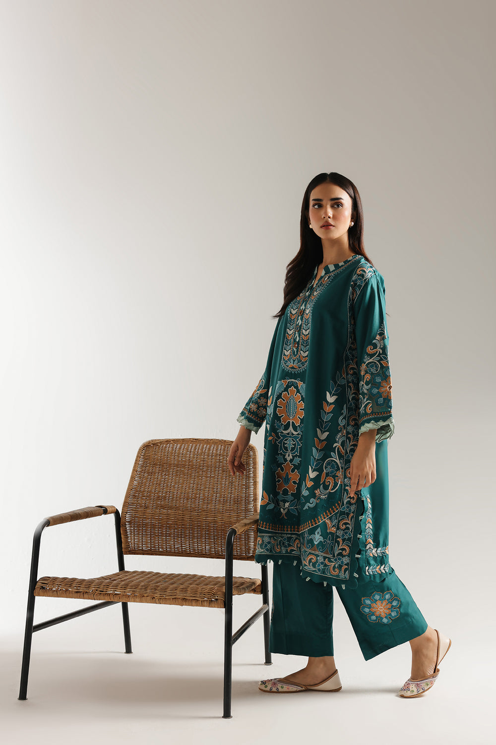 Ethnic | Rozana Collection 25 | Embroidered Dress 21A - by Libasekhas UK - Registered Vendor of : Ethnic - 100% Original Designer Dress
