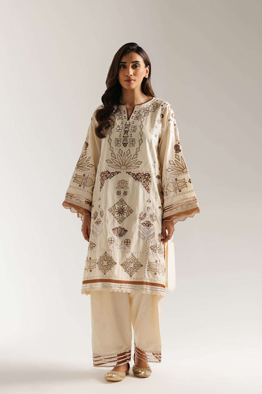 Ethnic | Rozana Collection 25 | Embroidered Dress 22A - by Libasekhas UK - Registered Vendor of : Ethnic - 100% Original Designer Dress