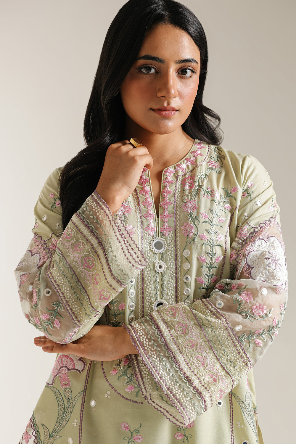 Ethnic | Rozana Collection 25 | Embroidered Dress 23A - by Libasekhas UK - Registered Vendor of : Ethnic - 100% Original Designer Dress