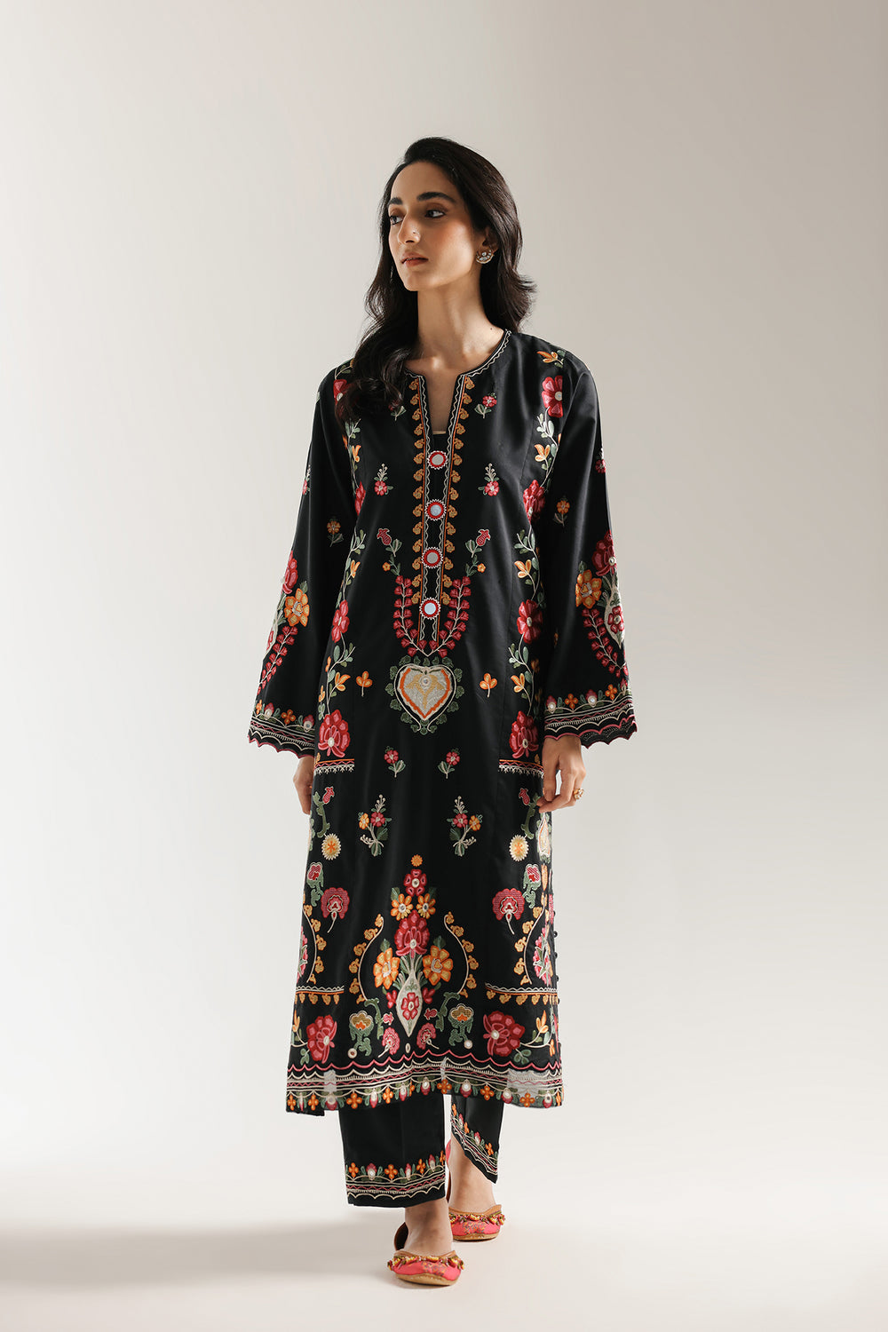 Ethnic | Rozana Collection 25 | Embroidered Dress 16A - by Libasekhas UK - Registered Vendor of : Ethnic - 100% Original Designer Dress