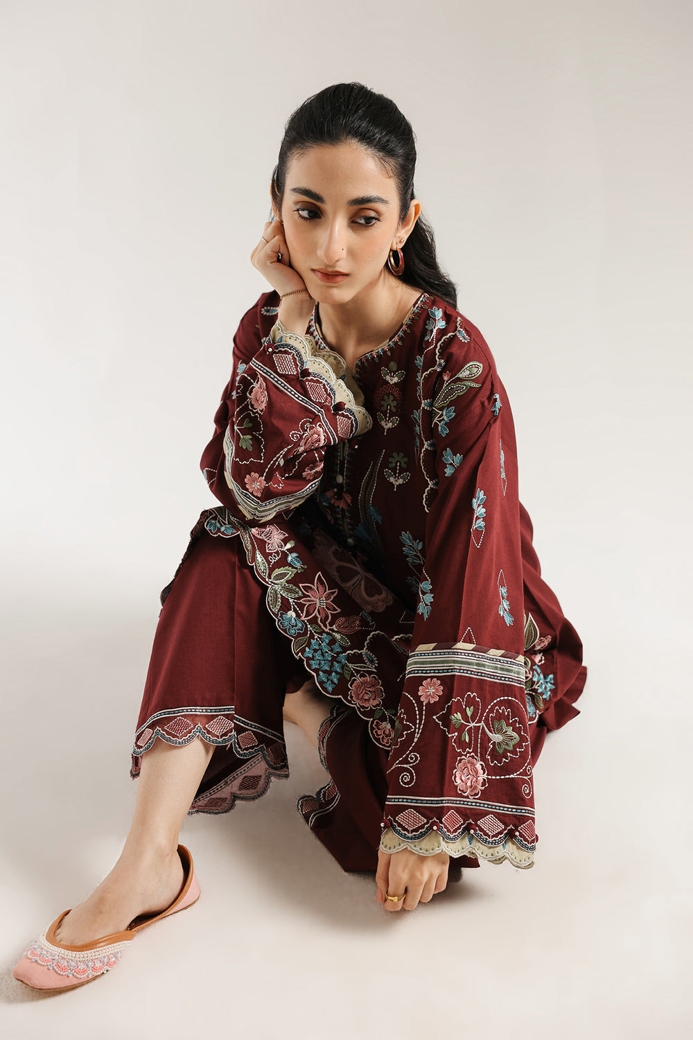 Ethnic | Rozana Collection 25 | Embroidered Dress 11A - by Libasekhas UK - Registered Vendor of : Ethnic - 100% Original Designer Dress